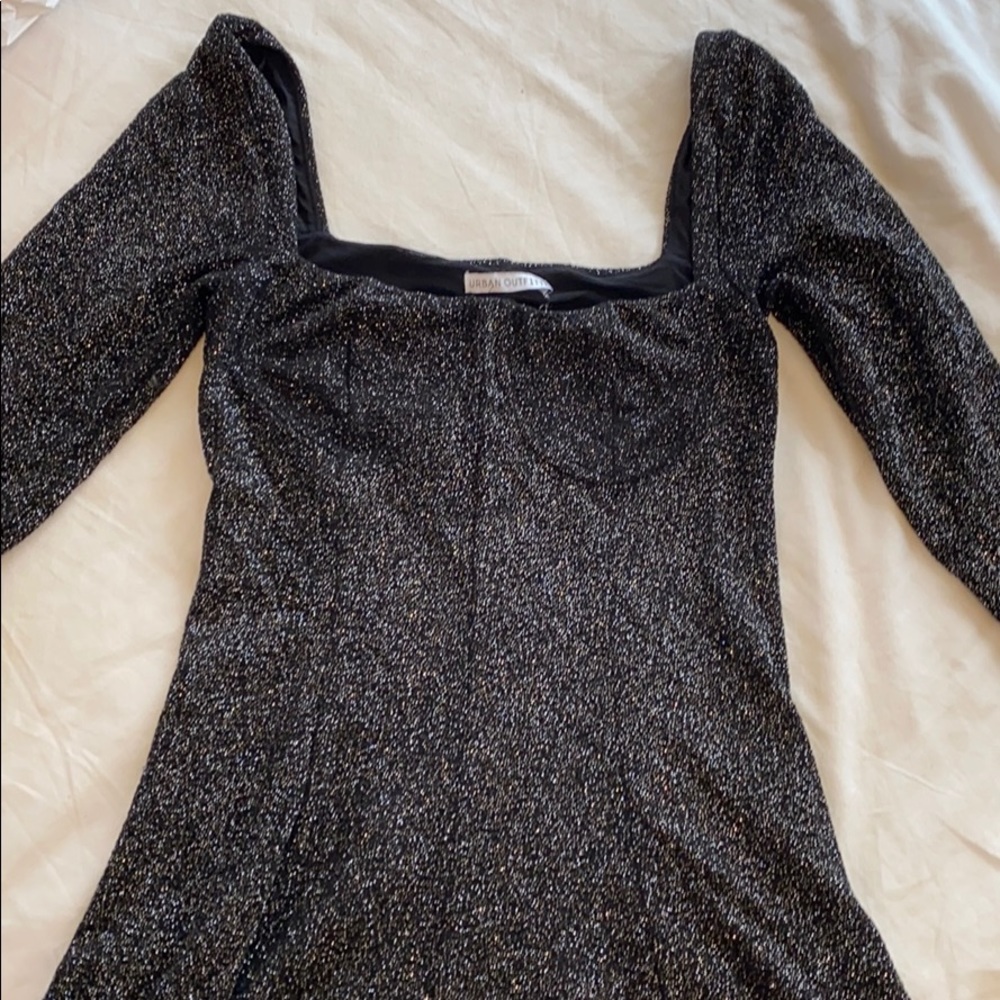 Black sparkly romper